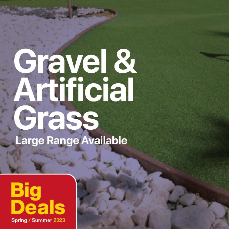 BIG Deals Gravel, Pebbles & Artificial Grass