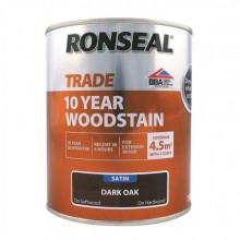 Ronseal Trade 10 Year Woodstain Dark Oak 750ml