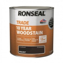 Ronseal Trade 10 Year Woodstain Walnut 2.5Lt