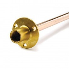 Wall Plate Elbow & Copper Tube 15mm x 300mm