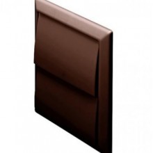 Domus System 100 4901 Wall Outlet with Gravity Flap Brown