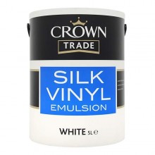 Crown Trade Silk Emulsion White 5Lt