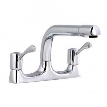Sanbra Fyffe Dual Flow Deck Sink Mixer with Lever Arm