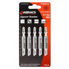 ABRACS ABT118A Jigsaw Blades Metal 5PC Pack