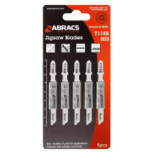 ABRACS ABT118B Jigsaw Blades Metal 5PC Pack