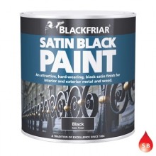 Blackfriar Satin Black Paint 250ml