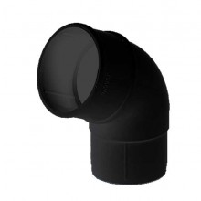 Round Downpipe Bend 112.5D 68mm Black