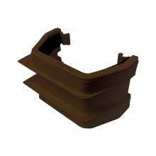 Square Gutter Union 114mm Brown