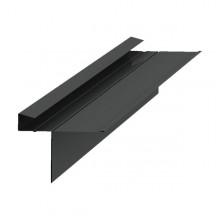 Dry Verge Slate Trim Aluminium (T2) 25mm Black