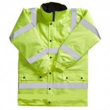 High Visibility Contractors Coat Large