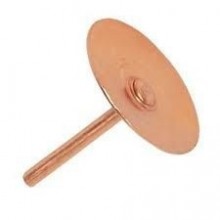 Copper Disc Rivets (Box 1000)