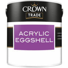 Crown Trade Acrylic Eggshell White 5Lt