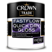Crown Trade Fastflow Quick Dry Gloss Black 2.5Lt