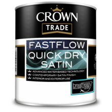 Crown Trade Fastflow Quick Dry Satin White 2.5Lt