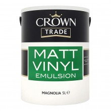Crown Trade Matt Emulsion Magnolia 5Lt