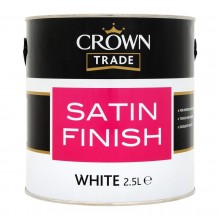 Crown Trade Satin Brilliant White 2.5Lt
