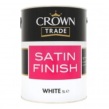 Crown Trade Satin Brilliant White 5Lt