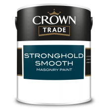 Crown Trade Stronghold Smooth Masonry Paint 5Lt Black