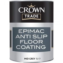 Crown Trade Epimac Anti-Slip Floor Paint Mid Grey 5Lt