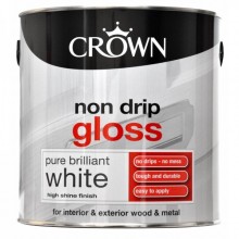 Crown Non Drip Gloss Brilliant White 2.5Lt