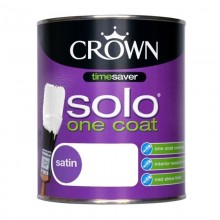 Crown Solo One Coat Satin Brilliant White 2.5Lt