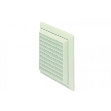 Domus System 100 F4905 Louvred Vent + Flyscreen White
