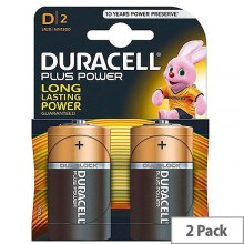 Duracell Plus Power D Battery 2Pk