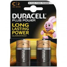 Duracell Plus Power C Battery 2Pk