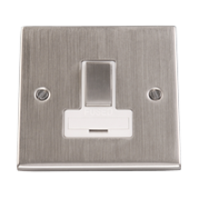 Switched Connection Unit Satin Chrome