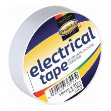 PVC Electrical Tape White 19mm x 20Mt
