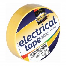 PVC Electrical Tape Yellow 19mm x 20Mt