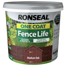 Ronseal 1 Coat Fence Life 5Lt Medium Oak