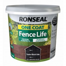 Ronseal 1 Coat Fence Life 5Lt Tudor Black