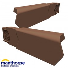 Manthorpe uPVC Dry Verge Unit Right Hand Brown