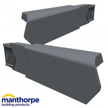 Manthorpe uPVC Dry Verge Unit Right Hand Grey