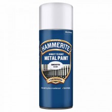 Hammerite Metal Paint Aerosol Smooth White 400ml