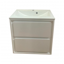 HIB Duet - White 600mm Wall Hung Unit with Basin
