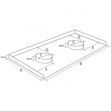 Lead Chimney Tray Double 1000mm x 560mm