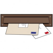 Exitex Letterplate Seal with Flap Brown
