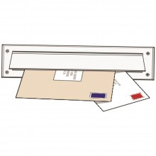 Exitex Letterplate Seal and Flap White