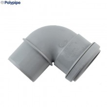 Polypipe MAN8 Push Fit Waste Swivel Bend 91.25D 50mm Grey