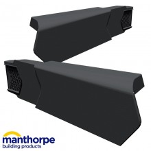 Manthorpe uPVC Dry Verge Unit Right Hand Black