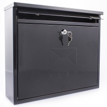 Elegance Post Box Black