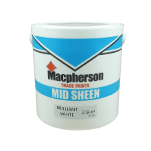Macpherson Mid Sheen Emulsion Brilliant White 2.5Lt