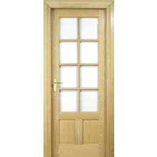 Parklane Glazed White Oak Door Unfinished