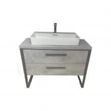 Pelipal Solitaire - 1080mm Grey Oxide Vanity Unit with Basin