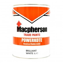 Macpherson Powerkote Masonry Paint Brilliant White 5Lt