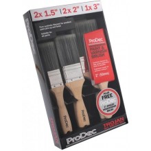 Prodec Trojan 6 Piece Brush Set Inc FREE Woodworker Brush