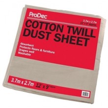 Professional Cotton Twill Dust Sheet 12Ft x 9Ft