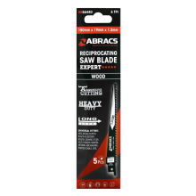 ABRACS Expert Wood Recip Saw Blade 150mm x 19mm x 1.2mm 5PC Pack